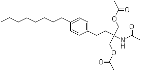 N-[1,1-bis[(acetyloxy)methyl]-3-(4-octylphenyl)propyl]acetamide Structure,162358-09-0Structure