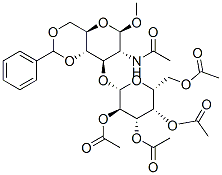 Methyl 2-Acetamido-4,6-O-Benzylidene-2-Deoxy-3-O-(2,3,4,6-Tetra-O-Acetyl-beta-D-Galactopyranosyl)-beta-D-Glucopyranoside Structure,162427-96-5Structure