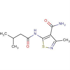 3-Methyl-5-(3-methylbutanoylamino)-1,2-thiazole-4-carboxamide Structure,162702-36-5Structure