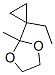 1,3-Dioxolane, 2-(1-ethylcyclopropyl)-2-methyl- Structure,16278-06-1Structure