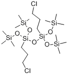 Tetrasiloxane, 3,5-bis(3-chloropropyl)-1,1,1,7,7,7-hexamethyl-3,5-bis[(trimethylsilyl)oxy]- Structure,163124-51-4Structure