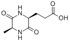 3-((2S,5s)-5-methyl-3,6-dioxopiperazin-2-yl)propanoic acid Structure,16364-36-6Structure