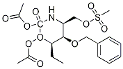 2H-1,3-oxazin-2-one, 6-1,2-bis(acetyloxy)ethyltetrahydro-4-(methylsulfonyl)oxymethyl-5-(phenylmethoxy)-, 4s-4.alpha.,5.alpha.,6.alpha.(s*)- Structure,1637-07-6Structure