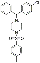 (-)-1-[ 1-(4-cHlorophenyl) phenylmethyl]-4-[(4-methylphenyl)-sulfonyl] piperazine Structure,163837-56-7Structure