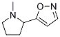 Isoxazole, 5-(1-methyl-2-pyrrolidinyl)-(9ci) Structure,164351-65-9Structure