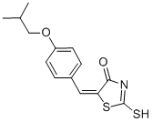 (5E)-5-(4-Isobutoxybenzylidene)-2-mercapto-1,3-thiazol-4(5H)-one Structure,164520-75-6Structure