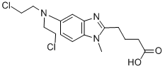 5-[Bis(2-chloroethyl)amino]-1-methyl-1h-benzimidazole-2-butanoic acid Structure,16506-27-7Structure