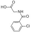 (2-Chloro-benzoylamino)-acetic acid Structure,16555-60-5Structure