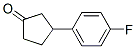 3-(4-Fluorophenyl)cyclopentanone Structure,165591-10-6Structure