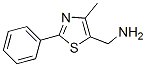 (4-Methyl-2-phenyl-1,3-thiazol-5-yl)methanamine Structure,165735-95-5Structure