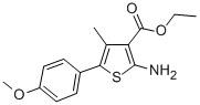 Ethyl2-amino-5-(4-methoxy-phenyl)-4-methyl-thiophene-3-carboxylate Structure,165809-38-1Structure