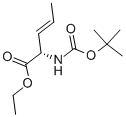 (S)-2-tert-butoxycarbonylamino-pent-3-enoic acid ethyl ester Structure,166094-02-6Structure