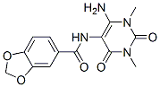 1,3-Benzodioxole-5-carboxamide, n-(6-amino-1,2,3,4-tetrahydro-1,3-dimethyl-2,4-dioxo-5-pyrimidinyl)- Structure,166115-71-5Structure