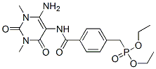 Phosphonic acid, [[4-[[(6-amino-1,2,3,4-tetrahydro-1,3-dimethyl-2,4-dioxo-5-pyrimidinyl)amino]carbonyl]phenyl]methyl]-, diethyl ester (9ci) Structure,166115-75-9Structure