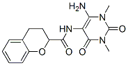 2H-1-benzopyran-2-carboxamide, n-(6-amino-1,2,3,4-tetrahydro-1,3-dimethyl-2,4-dioxo-5-pyrimidinyl)-3,4-dihydro- Structure,166115-85-1Structure