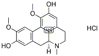 1,10-Dimethoxy-6-methyl-5,6,6a,7-tetrahydro-4h-dibenzo[de,g]quinoline-2,9-diol hydrochloride (1:1) Structure,16625-69-7Structure