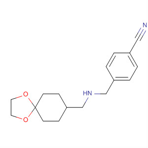 4-[(1,4-Dioxaspiro[4.5]dec-8-ylmethylamino)methyl]benzonitrile Structure,166398-42-1Structure