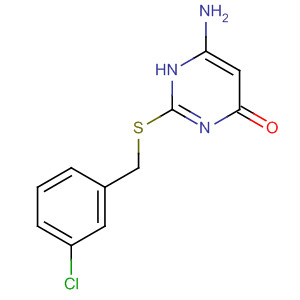 6-Amino-2-[(3-chlorobenzyl)thio]pyrimidin-4(3h)-one Structure,166751-40-2Structure