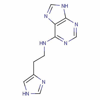 9H-purin-6-amine,n-[2-(1h-imidazol-5-yl)ethyl]- Structure,1669-86-9Structure