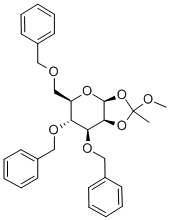 3,4,6-Tri-o-benzyl-beta-d-mannopyranose-1,2-(methyl orthoacetate) Structure,16697-49-7Structure