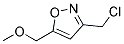 Isoxazole, 3-(chloromethyl)-5-(methoxymethyl)-(9ci) Structure,167155-52-4Structure