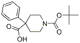 1-[(Tert-butoxy)carbonyl]-4-phenylpiperidine-4-carboxylic acid Structure,167262-68-2Structure