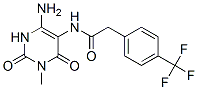 Benzeneacetamide, n-(4-amino-1,2,3,6-tetrahydro-1-methyl-2,6-dioxo-5-pyrimidinyl)-4-(trifluoromethyl)- Structure,167299-45-8Structure