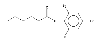 Caproic acid 2,4,6-tribromophenyl ester Structure,16732-09-5Structure