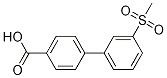 3-Methanesulfonyl-biphenyl-4-carboxylic acid Structure,16734-97-7Structure