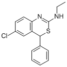 6-Chloro-n-ethyl-4-phenyl-4h-benzo[d][1,3]thiazin-2-amine Structure,16781-39-8Structure