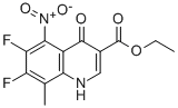 Ethyl 1-cyclopropyl-6,7-difluoro-8-methyl-5-nitro-4-oxo-1,4-dihydroquinoline-3-carboxylate Structure,167888-36-0Structure