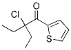 1-Butanone, 2-chloro-2-ethyl-1-(2-thienyl)-(9ci) Structure,168033-00-9Structure