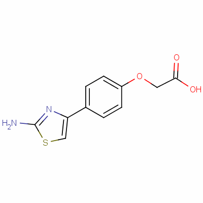 2-[4-(2-Amino-4-thiazolyl)phenoxy]acetic acid Structure,168127-34-2Structure