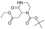 2-Ethoxycarbonylmethyl-3-oxo-piperazine-1-carboxylic acid tert-butyl ester Structure,168160-77-8Structure