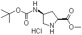 (2S,4s)-methyl 4-(tert-butoxycarbonyl)pyrrolidine-2-carboxylate Structure,168263-82-9Structure