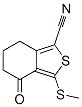 3-(Methylthio)-4-oxo-4,5,6,7-tetrahydro-2-benzothiophene-1-carbonitrile Structure,168279-53-6Structure