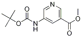 Methyl 5-((tert-butoxycarbonyl)amino)nicotinate Structure,168618-38-0Structure