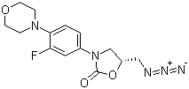 (R)-5-(azidomethyl)-3-[3-fluoro-4-(4-morpholinyl)phenyl]-2-oxazolidinone Structure,168828-84-0Structure