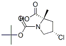 1,2-Pyrrolidinedicarboxylic acid, 4-chloro-, 1 -(1,1-dimethylethyl) 2-methyl ester, (2S,4S)- Structure,169032-99-9Structure