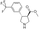 Trans-methyl 4-(3-(trifluoromethyl)phenyl)pyrrolidine-3-carboxylate Structure,169248-95-7Structure