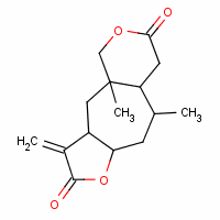 Furo[2,3:5,6]cyclohepta[1,2-c]pyran-2,7(3h,4h)-dione,octahydro-4a,9-dimethyl-3-methylene-, (3ar,4as,8as,9r,10as)- Structure,16983-23-6Structure