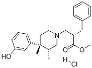 (S)-methyl2-benzyl-3-((3r,4r)-4-(3-hydroxyphenyl)-3,4-dimethylpiperidin-1-yl)propanoatehydrochloride Structure,170098-28-9Structure