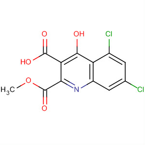 3-Carbomethoxy-5,7-dichloro-4-hydroxyquinoline-2-carboxylic acid Structure,170143-44-9Structure