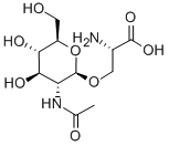 O-(2-acetamido-2-deoxy-d-glucopyranosyl)-l-serine Structure,17041-36-0Structure