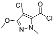 1H-pyrazole-5-carbonyl chloride, 4-chloro-3-methoxy-1-methyl-(9ci) Structure,170788-56-4Structure