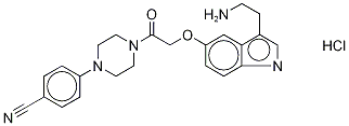 4-(4-(2-(3-(2-Aminoethyl)-1h-indol-5-yloxy)acetyl)piperazin-1-yl)benzonitrile hcl Structure,170911-68-9Structure