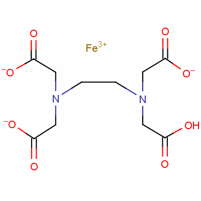 Hydrogen ((ethylenedinitrilo)tetraacetato)ferrate(iii) Structure,17099-81-9Structure