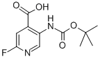 5-Tert-butoxycarbonylamino-2-fluoroisonicotinicacid Structure,171178-42-0Structure