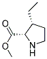 L-proline, 3-ethyl-, methyl ester, cis-(9ci) Structure,171232-79-4Structure