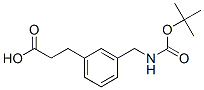 3-(3-((Tert-butoxycarbonylamino)methyl)phenyl)propanoic acid Structure,171663-00-6Structure